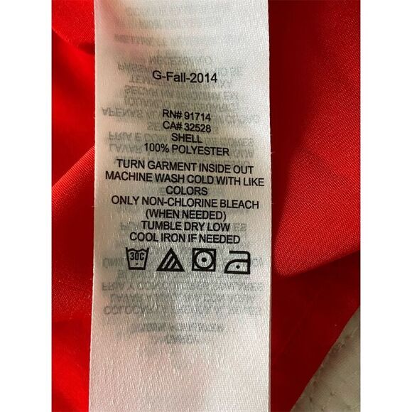 Armani Exchange Red Sleeveless Pleated Blouse Size Small - Picture 4 of 13